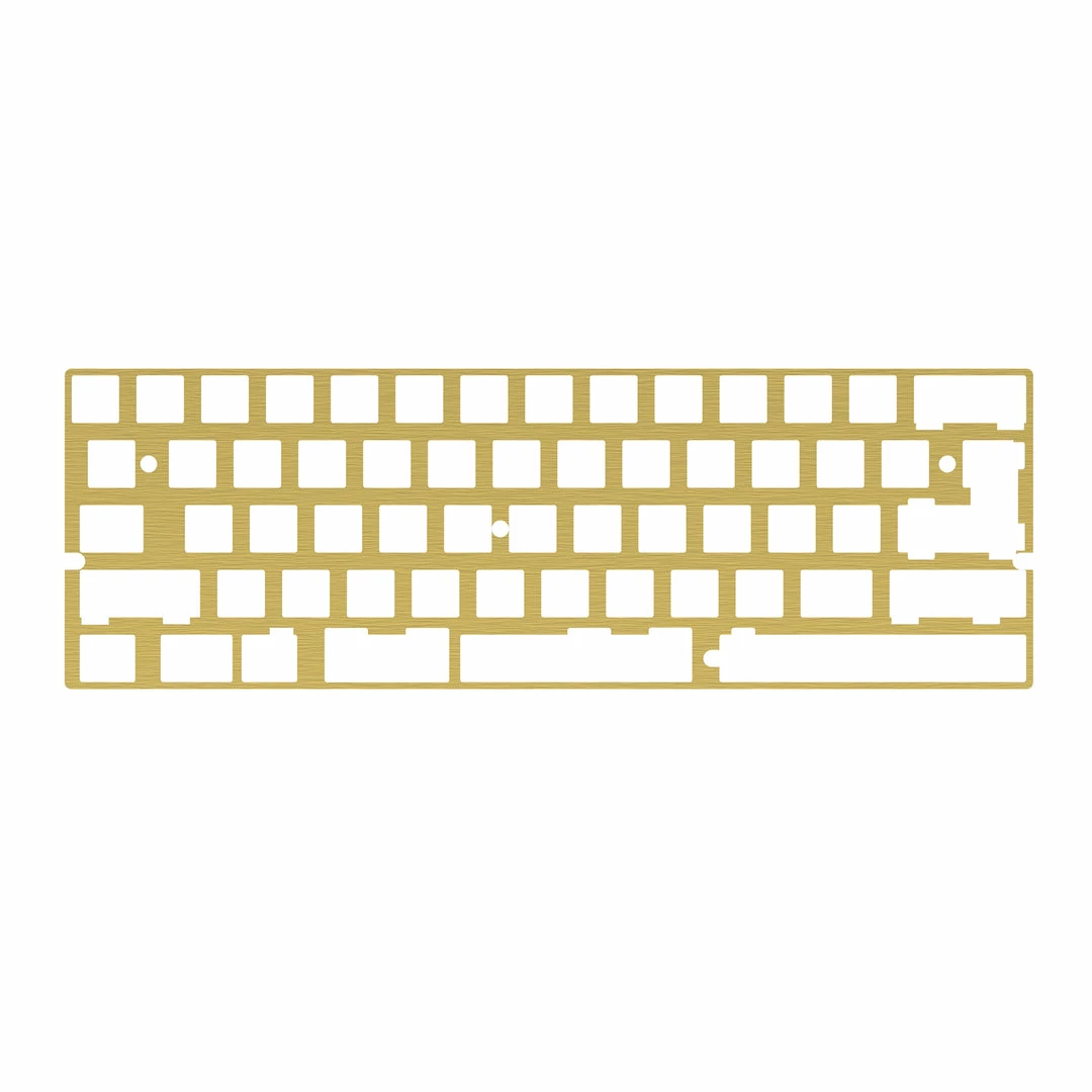 KBDfans Shop DZ60 CNC ALUMINUM/BRASS 60% PLATE