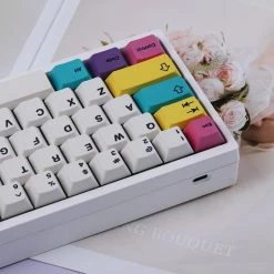 Shop R2 EPBT X EnjoyMyInSec Spectrum PBT Keycaps Set