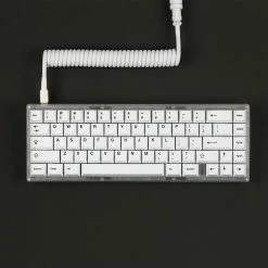 [Pre-Order] KBDfans White HANDMADE CUSTOM MECHANICAL KEYBOARD USB-C CABLE