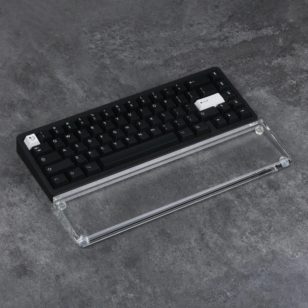 KBDfans Clear/Acid Etched Synthetic Crystal Wrist Rest