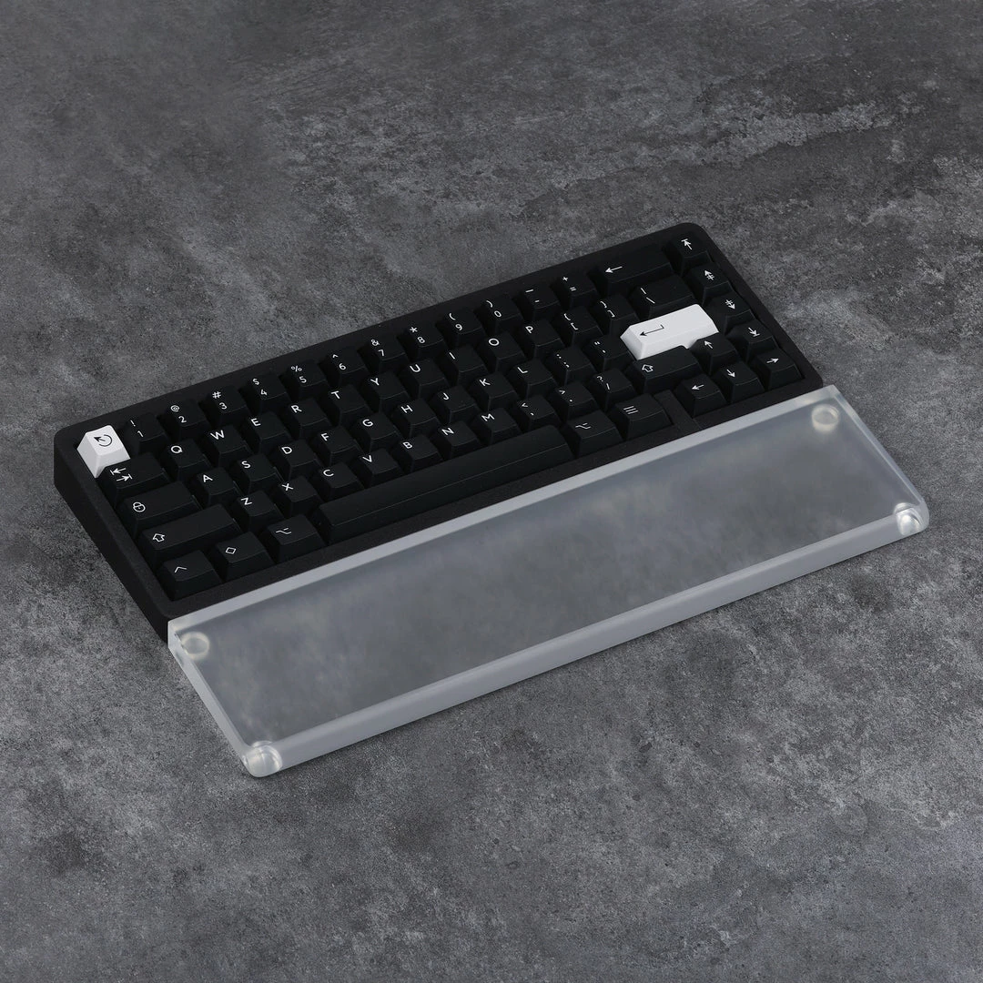 KBDfans Clear/Acid Etched Synthetic Crystal Wrist Rest