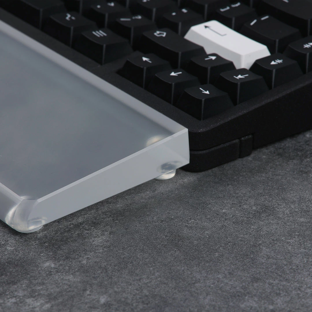 KBDfans Clear/Acid Etched Synthetic Crystal Wrist Rest