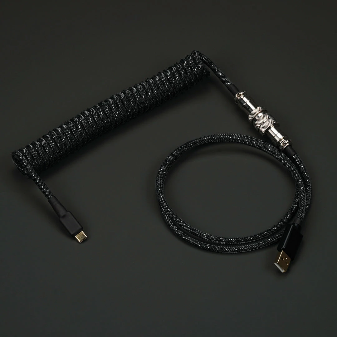 KBDfans Black Handmade Custom Mechanical Keyboard USB-C Cable Shop