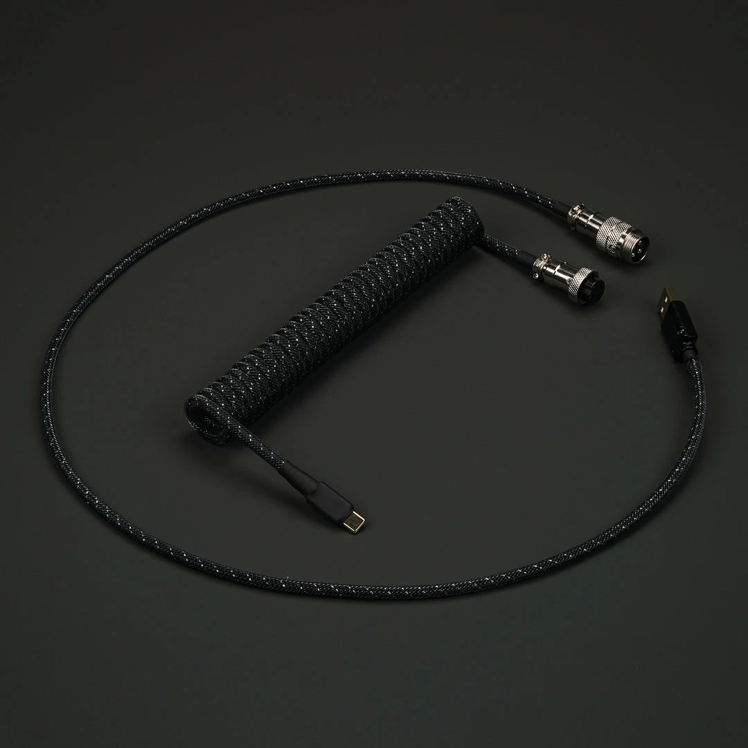 KBDfans Black Handmade Custom Mechanical Keyboard USB-C Cable Shop