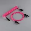 Shop KBDfans Pink Handmade Custom Mechanical Keyboard USB-C Cable