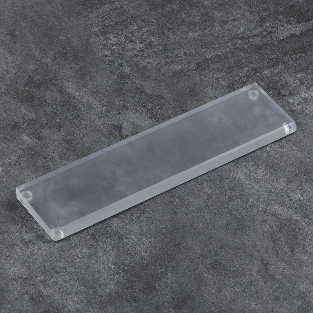 KBDfans Clear/Acid Etched Synthetic Crystal Wrist Rest