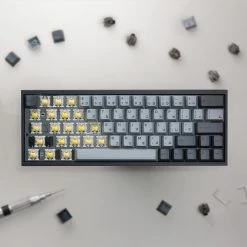 KBDfans Shop Fully Assembled Tofu60 Mechanical Keyboard With Cement Grey Japanese PBT Keycaps