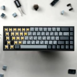 KBDfans Shop Fully Assembled Tofu65 Mechanical Keyboard With Cement Grey Japanese PBT Keycaps