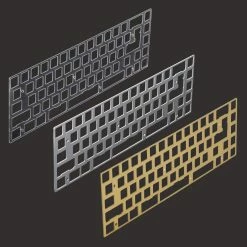KBDfans Shop 65% Aluminum/Brass/Polycarbonate Plate