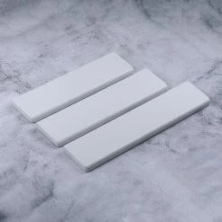 KBDfans Shop Quartz Stone Pure White/ Black Wrist Rest