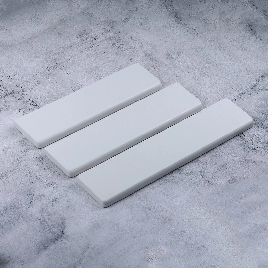 KBDfans Shop Quartz Stone Pure White/ Black Wrist Rest