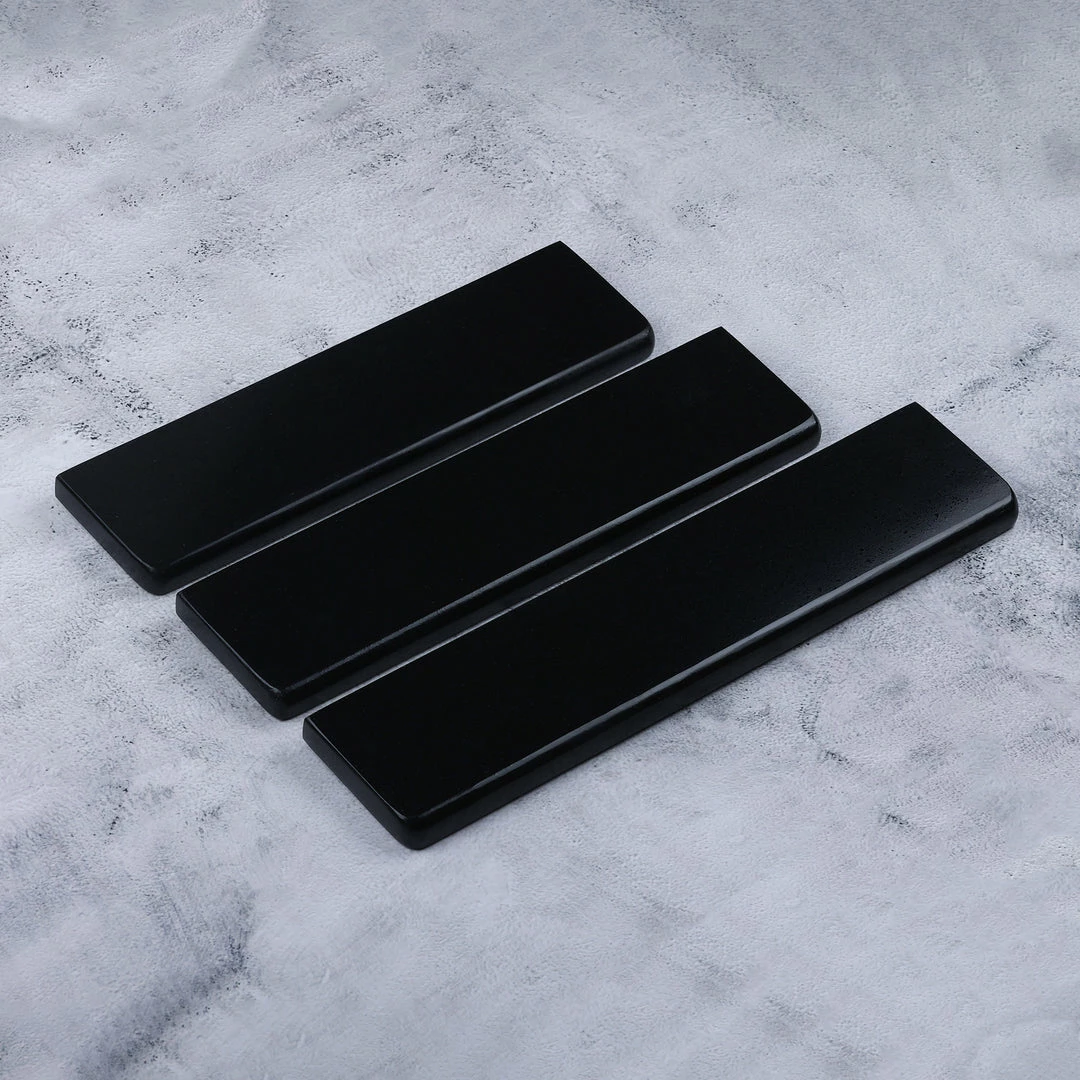 KBDfans Shop Quartz Stone Pure White/ Black Wrist Rest