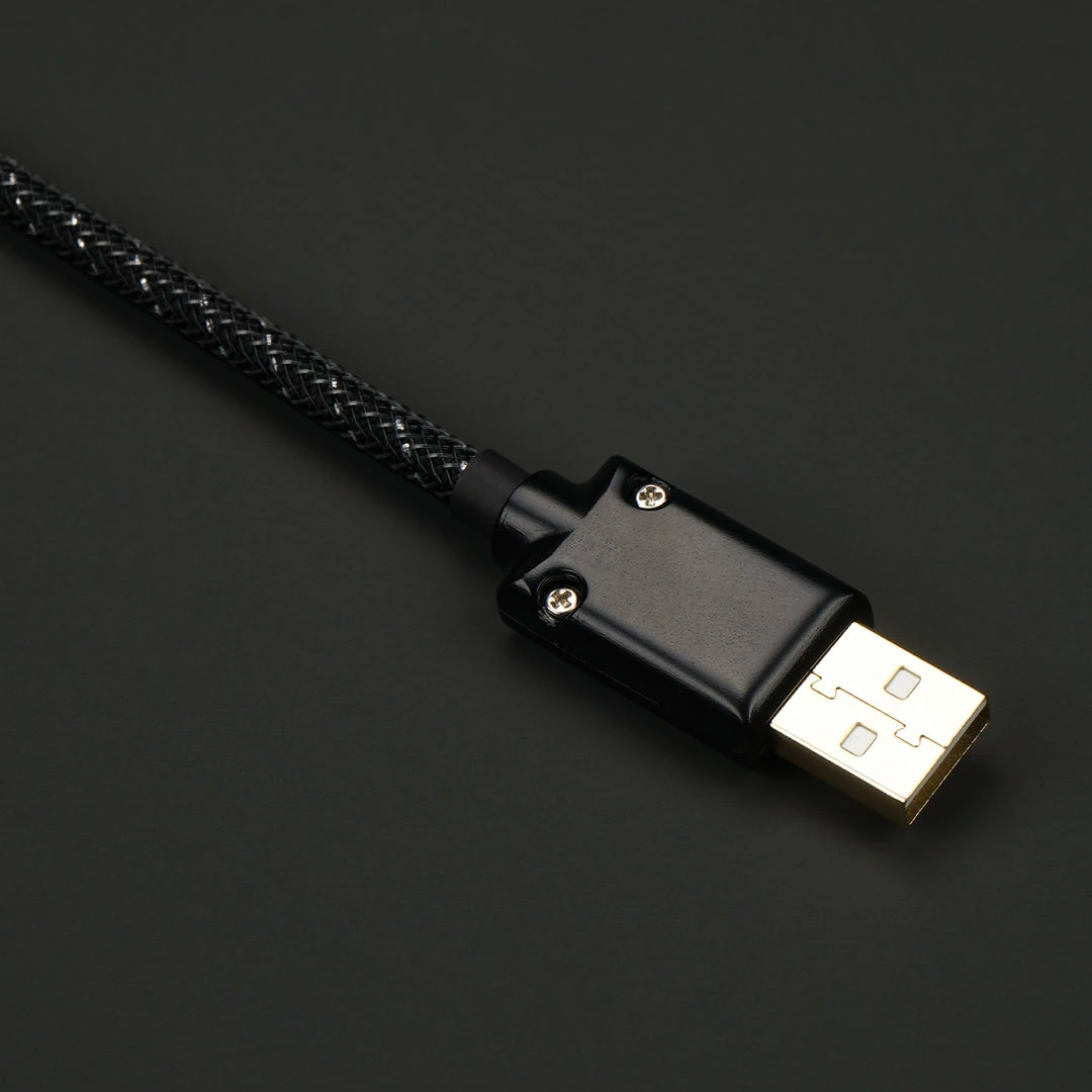 KBDfans Black Handmade Custom Mechanical Keyboard USB-C Cable Shop
