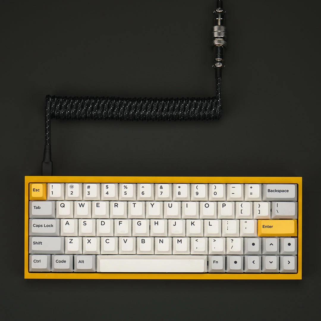 KBDfans Black Handmade Custom Mechanical Keyboard USB-C Cable Shop