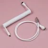 [Pre-Order] KBDfans White HANDMADE CUSTOM MECHANICAL KEYBOARD USB-C CABLE