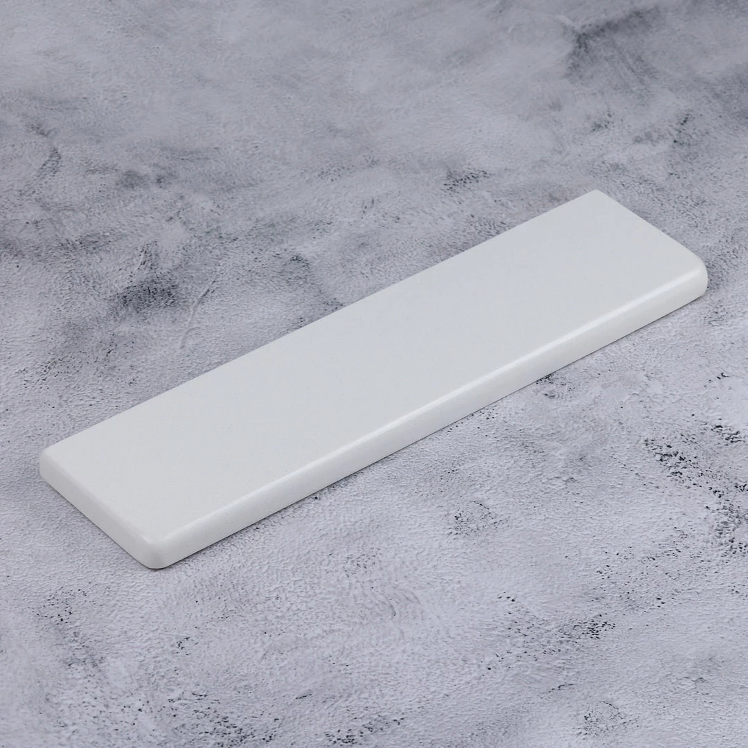 KBDfans Shop Quartz Stone Pure White/ Black Wrist Rest