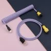 KBDfans Light Purple Handmade Custom Mechanical Keyboard USB-C Cable Shop