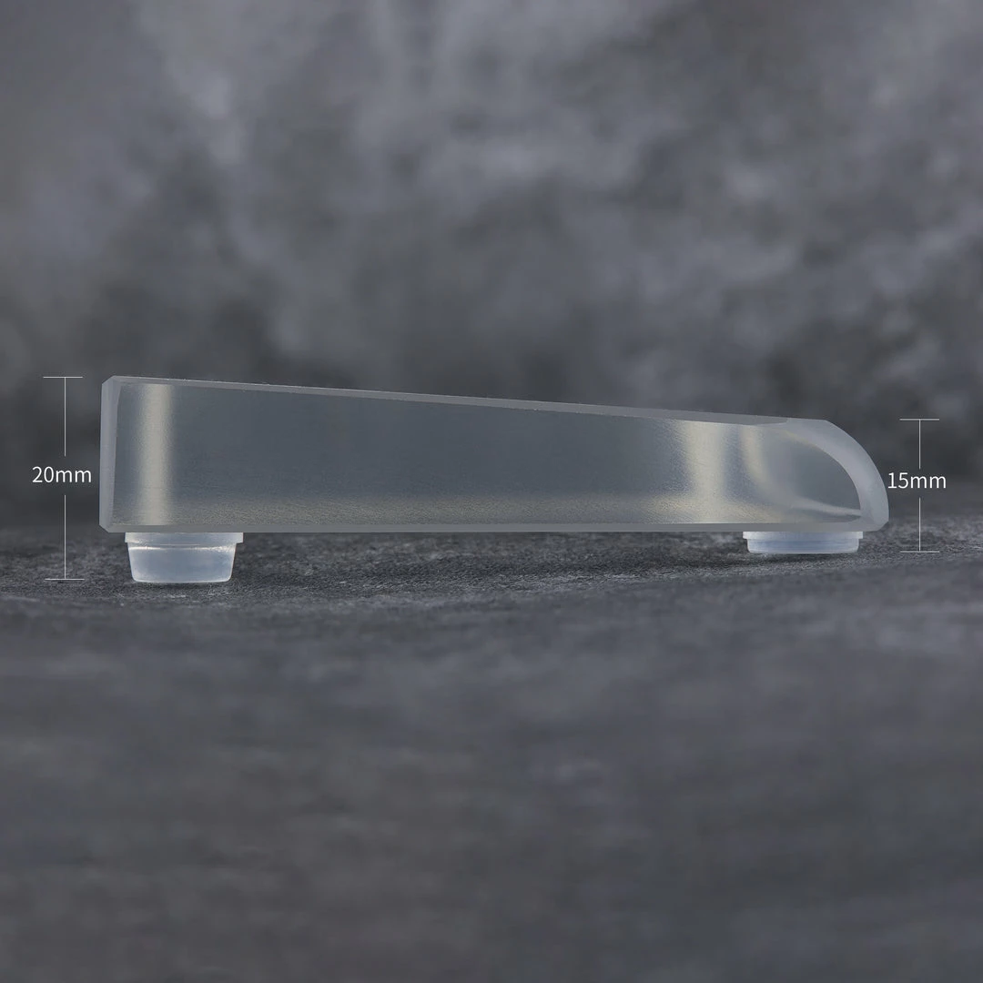 KBDfans Clear/Acid Etched Synthetic Crystal Wrist Rest