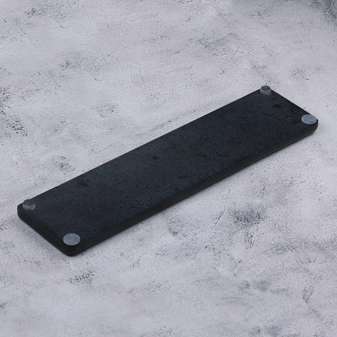 KBDfans Shop Quartz Stone Pure White/ Black Wrist Rest