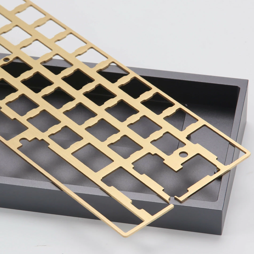 KBDfans Shop DZ60 CNC ALUMINUM/BRASS 60% PLATE