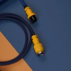 KBDfans Blue And Purple Handmade Custom Mechanical Keyboard USB-C Cable