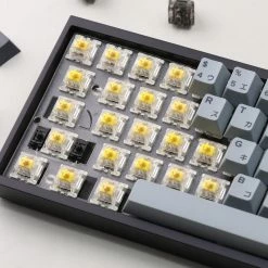 KBDfans Fully Assembled Tofu60 DZ60RGB ANSI Mechanical Keyboard With Cement Grey Japanese PBT Keycaps Shop