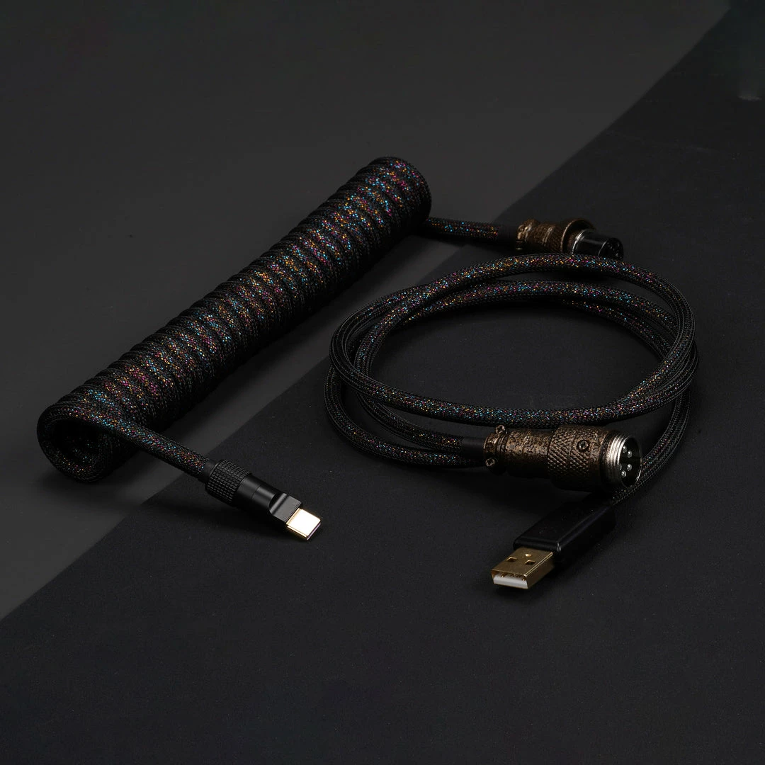 KBDFANS Starry HANDMADE CUSTOM MECHANICAL KEYBOARD USB-C CABLE
