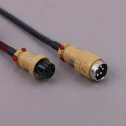 KBDfans Dark Red Handmade Custom Mechanical Keyboard USB-C Cable