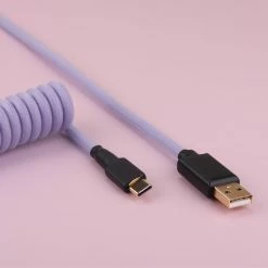 KBDfans Light Purple Handmade Custom Mechanical Keyboard USB-C Cable Shop
