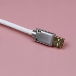 [Pre-Order] KBDfans White HANDMADE CUSTOM MECHANICAL KEYBOARD USB-C CABLE