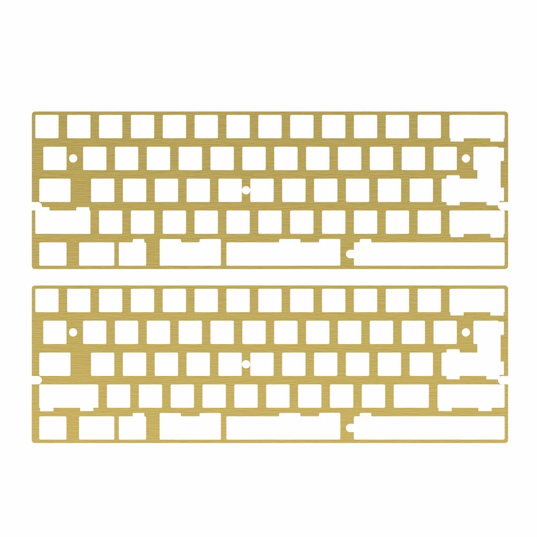 KBDfans Shop DZ60 CNC ALUMINUM/BRASS 60% PLATE