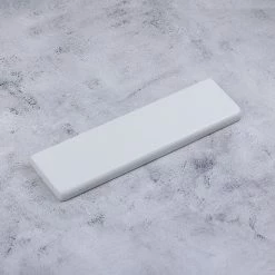 KBDfans Shop Quartz Stone Pure White/ Black Wrist Rest