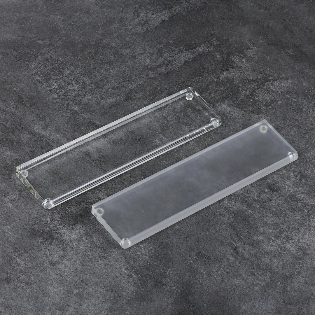 KBDfans Clear/Acid Etched Synthetic Crystal Wrist Rest