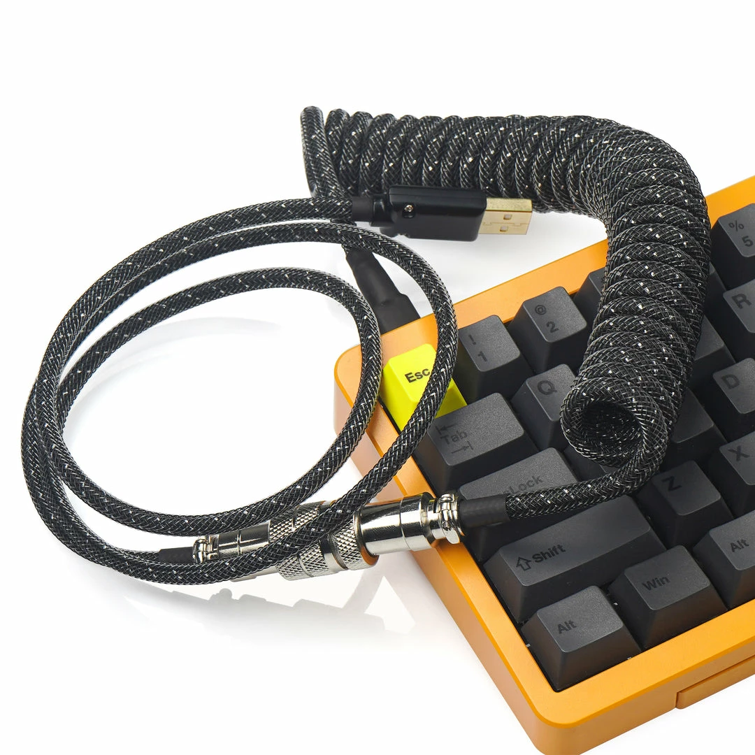KBDfans Black Handmade Custom Mechanical Keyboard USB-C Cable Shop
