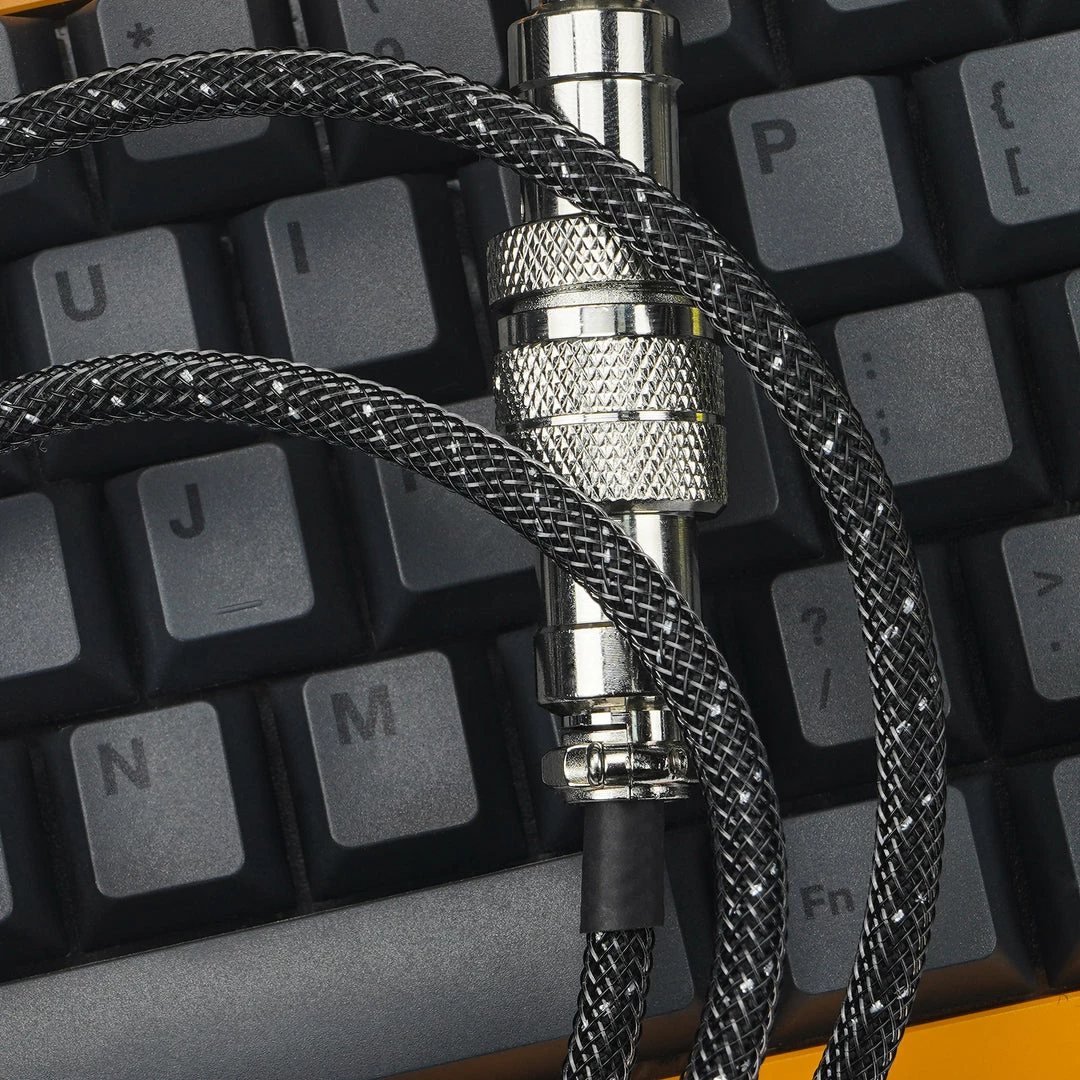 KBDfans Black Handmade Custom Mechanical Keyboard USB-C Cable Shop