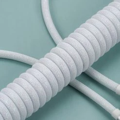 Shop KBDfans Flash White Handmade Custom Mechanical Keyboard USB-C Cable