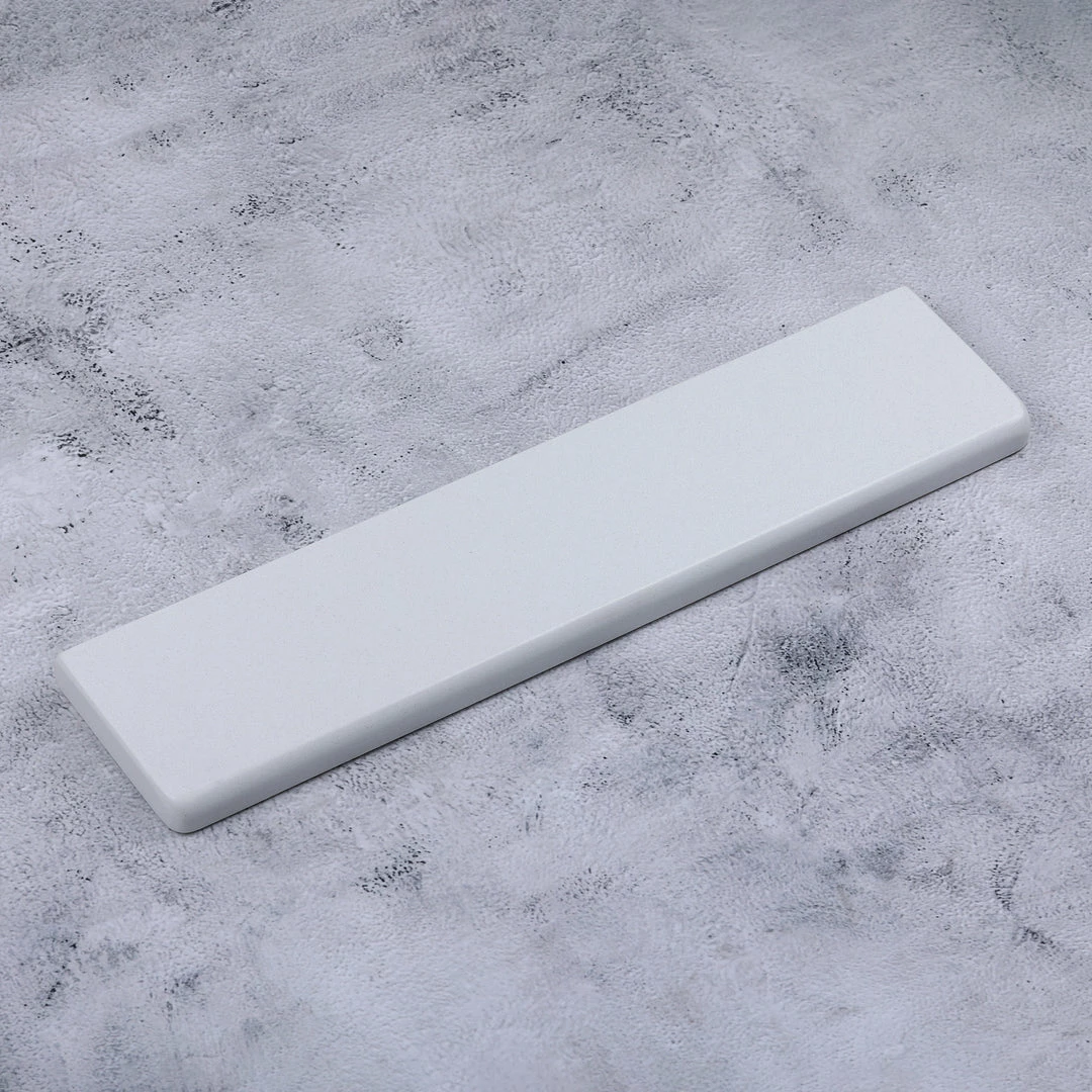 KBDfans Shop Quartz Stone Pure White/ Black Wrist Rest