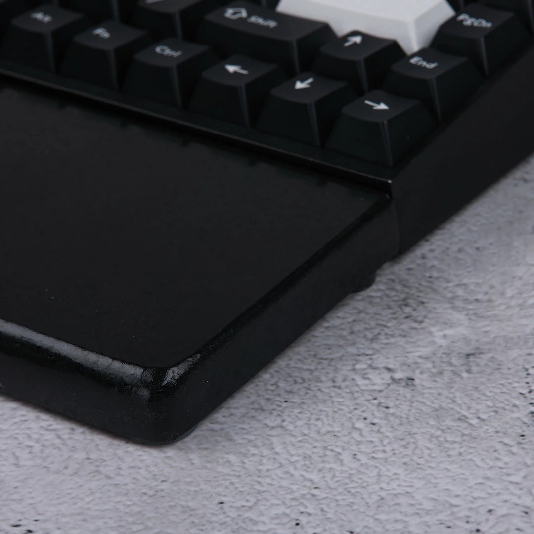 KBDfans Shop Quartz Stone Pure White/ Black Wrist Rest