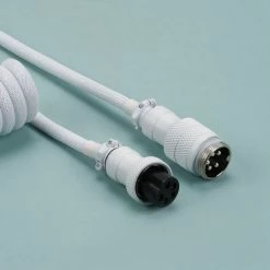 Shop KBDfans Flash White Handmade Custom Mechanical Keyboard USB-C Cable