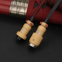 KBDfans Dark Red Handmade Custom Mechanical Keyboard USB-C Cable