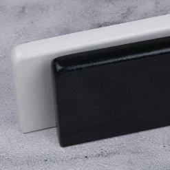 KBDfans Shop Quartz Stone Pure White/ Black Wrist Rest