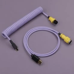 KBDfans Light Purple Handmade Custom Mechanical Keyboard USB-C Cable Shop