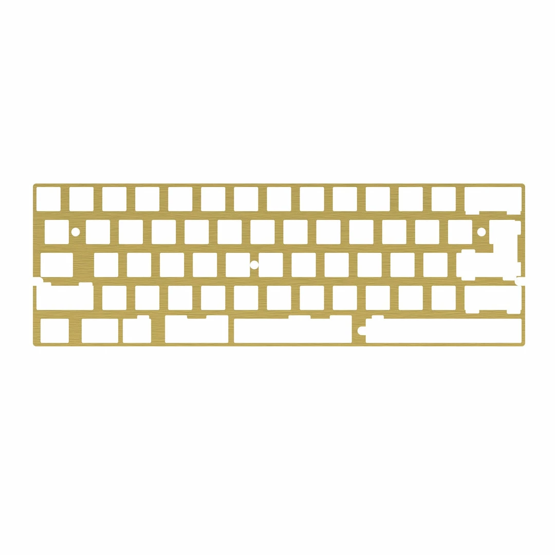 KBDfans DZ60 CNC Brass 60% Plate A