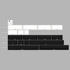 Shop [Restock] R3 EPBT X GOK Kuro/Shiro PBT Keycaps Set