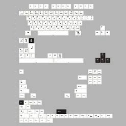 Shop [Restock] R3 EPBT X GOK Kuro/Shiro PBT Keycaps Set