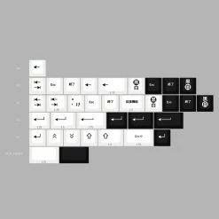 Shop [Restock] R3 EPBT X GOK Kuro/Shiro PBT Keycaps Set