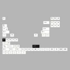 Shop [Restock] R3 EPBT X GOK Kuro/Shiro PBT Keycaps Set